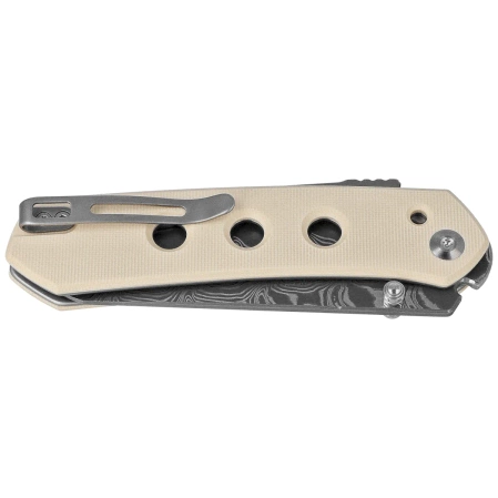 Civivi Knife Vision FG Ivory G10, Damascus by Snecx Tan (C22036-DS1)