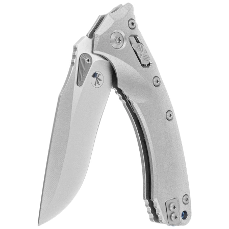 Nóż składany Microtech Marfione Select Amphibian Ram-Lok S/E Stonewashed Gray Titanium, Stonewashed M390MK by Tony Marfione (137RL-10MS2)