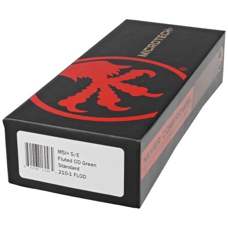 Nóż składany Microtech MSI S/E Fluted OD Green Aluminium, Black M390MK by Tony Marfione (210-1FLOD)