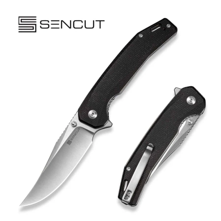 Nóż składany Sencut Vornix Black Canvas Micarta, Satin 9Cr18MoV (S25038-2)