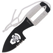 Nóż na szyję Martinez Albainox Skull Neck Knife White Cord, Black 3Cr13Mov (32450)