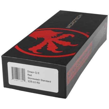 Microtech Dirac D/E OTF Knife Red Aluminum, Stonewashed M390 by Tony Marfione (225-10RD)