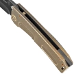 Nóż składany Medford Marauder-H T/E Bronze Titanium, Bronze HW/Clip, Black DLC S45VN by Greg Medford (MK045SPD-36A1-T1CP-BP)