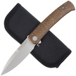 Civivi Cetos Brown Micarta / Steel, Silver Bead Blasted 14C28N (C21025B-1)