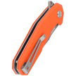 Kubey Carve Knife KB237I Orange G10, Bead Blasted AUS-10