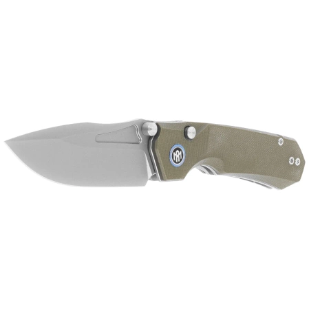 Remette Rhino Knife Green G10, Stonewashed D2 (RNDG2)