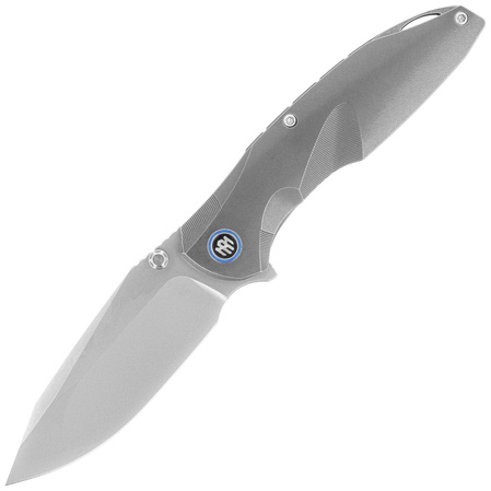 Nóż składany Remette RT-Cool Whale Gray Titanium, Manual Fine Grinding Pearlescent M390 (RTCL-T2)