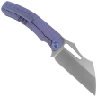 Nóż składany Kubey Sylow Blue Titanium, Stonewashed 14C28N by James Lowe (KU260B)