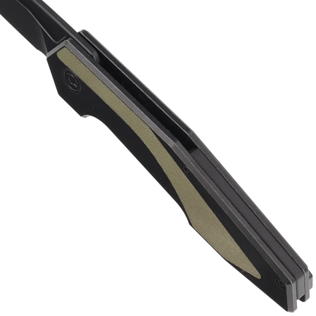 Nóż składany Civivi Hypersonic Black Steel / OD Green G10, Black Stonewashed 14C28N by Gustavo T. Cecchini (C22011-1)