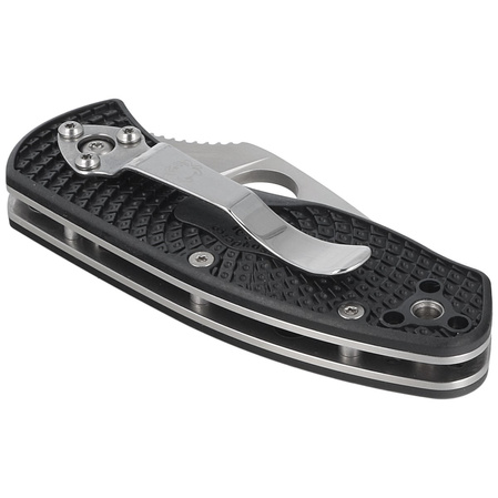 Spyderco Ambitious Black FRN, Plain 8Cr13MoV (C148PBK)