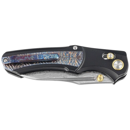 Nóż składany Remette Chameleon Black / Ligtning Storm Titanium, Color Damascus (WD109-D)