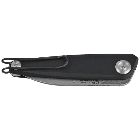 ANV Z050 BB Knife Black Aluminum, Stonewashed Sleipner (ANVZ050-007)