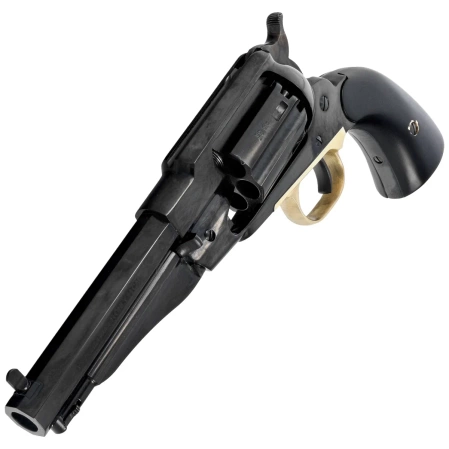 Pietta 1858 Remington New Model Army Steel Sheriff Black Grip .44 Revolver (RGASH44/BD/VB)