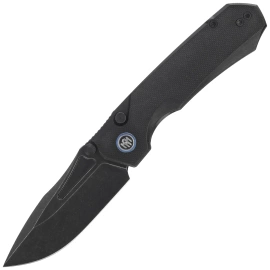 Nóż składany Remette Rhino Black G10, Black Stonewashed Titanium D2 (RNDG1)