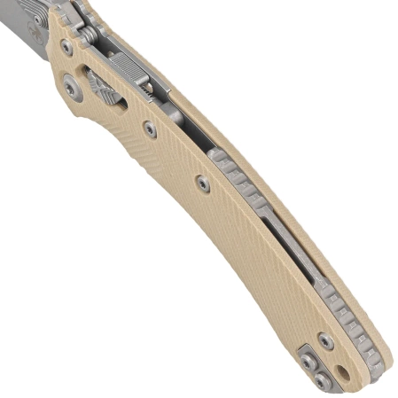 Nóż składany Microtech Amphibian Ram-Lok S/E Fluted Tan G10, Apocalyptic M390MK by Tony Marfione (137RL-10APFLGTTA)