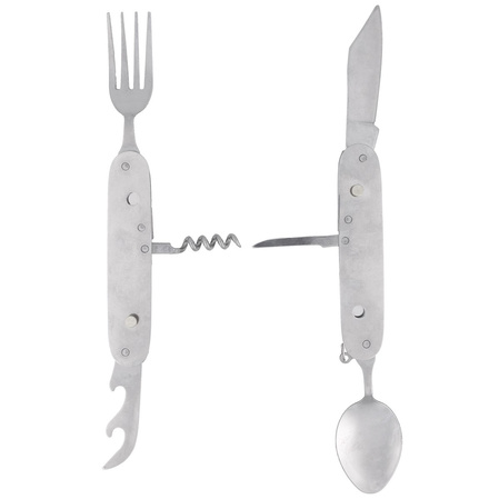 Niezbędnik składany Martinez Albainox Camping 7 Set Silver Aluminium, Mirror 3Cr13Mov (11021)