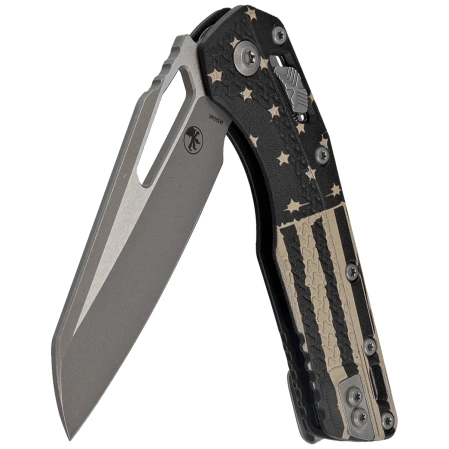 Nóż składany Microtech MSI S/E Ram-Lok Black Flag Tri-Grip Polymer, Apocalyptic M390MK by Tony Marfione (210T-10APPMFLAG)