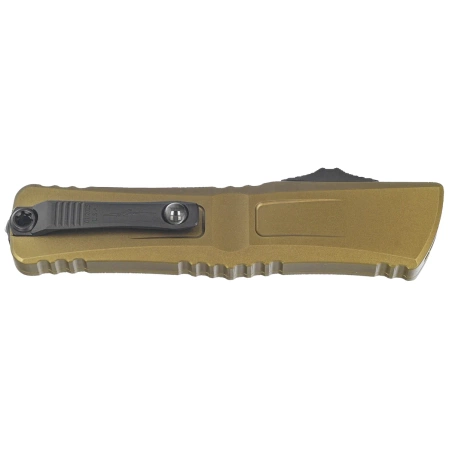 Microtech Combat Troodon Gen III Interceptor Signature OTF Knife OD Green Aluminum, Black M390MK by Tony Marfione (1217-1ODS)