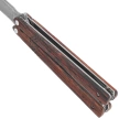 Nóż motylek Martinez Albainox Balisong Fine Wood, Damascus (02255)