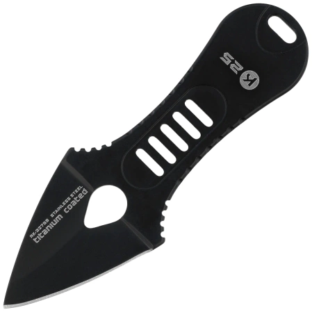 Nóż na szyję K25 RK-32759 Black Steel, Black Titanium 7Cr17Mov