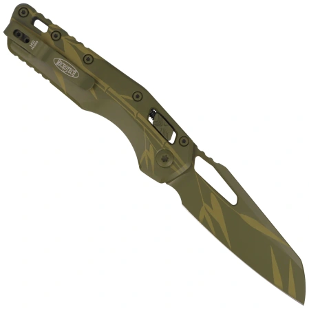 Microtech MSI S/E Knife Cerakote Bamboo Aluminum, Cerakote Bamboo M390MK by Tony Marfione (210-1CAM)