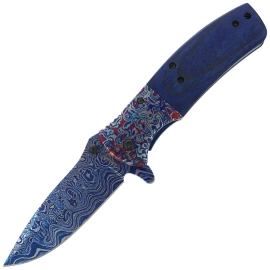 Martinez Albainox Knife Blue Wood/Steel, 3D 3Cr13Mov (18911)