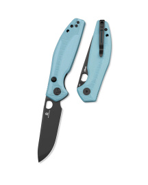 Nóż składany Bestechman Angry Owl Grey G10, Black PVD D2 by Keanu Alfaro (BMK12C-2)