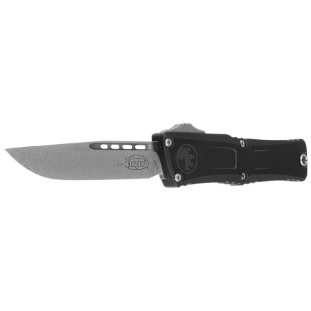 Microtech Combat Troodon Gen III S/E OTF Knife Black Aluminum, Stonewashed M390MK by Tony Marfione (1143-10)