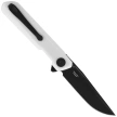 Bestechman Mini Dundee DD Knife White G10, Black PVD D2 by Ostap Hel (BMK08B)