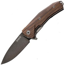 Nóż składany LionSteel KUR Santos Wood, Black Stonewashed Sleipner by Molletta (KUR BST)