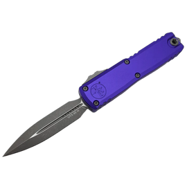 Microtech UTX-85 Gen IV D/E OTF Knife Purple Aluminium, Apocalyptic M390MK by Tony Marfione (12324-10APPU)