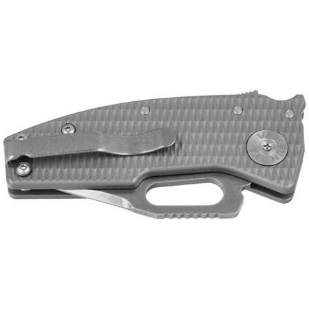 Demko Nano-Shark CP Milled Titanium, Stonewashed CPM 20CV by Andrew Demko (NANO-20CV-Milled TI-CP)