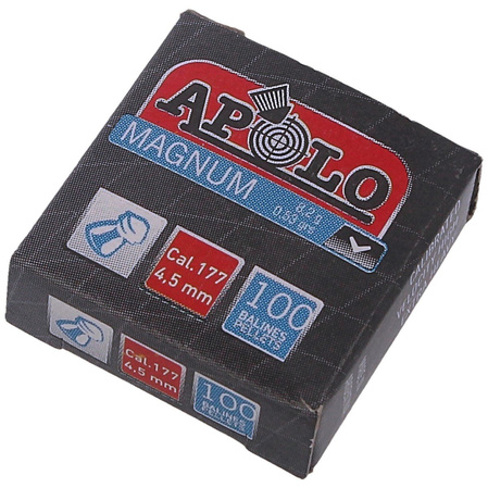 Apolo Magnum AirGun Pellets .177 / 4.5 mm, 100 pcs 0.55g/8.48gr (12001)