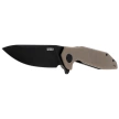 Kubey Nova Knife Tan G10, Blackwashed D2 (KU117K)