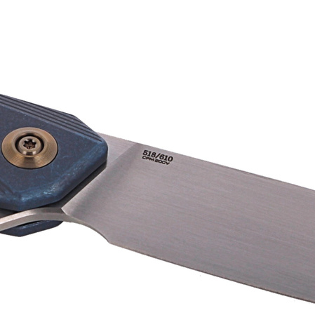 Nóż WE Knife Seer LE No 518/610 Blue Titanium, Rubber Silver (WE20015-2)