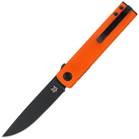 Nóż składany Fox Chnops Orange Aluminium, Black Top Shield Becut by Riccardo Gobbato (FX-543 ALO)