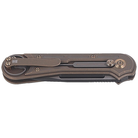 Nóż składany WE Knife Double Helix Bronze Titanium, Black Stonewash CPM S35VN (815A)
