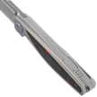 Rike Knife Baidi T Titanium/Red Carbon Fiber, Bead Blasted M390 (RK-Baidi-T-P/RCF)