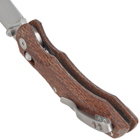 Viper Oniro Brown Burlap Micarta, Stonewashed MagnaCut by Denis Simonutti (V6012IM)