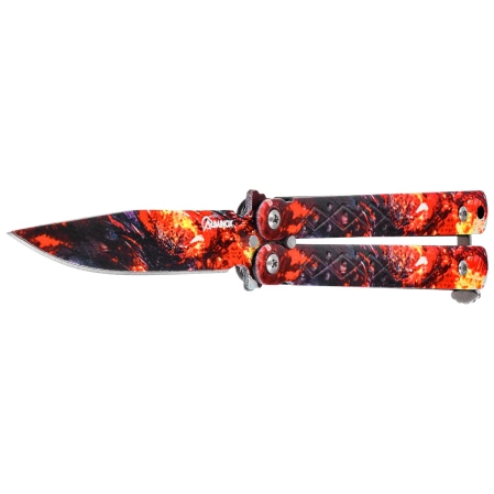 Nóż motylek Martinez Albainox Balisong 3D Design Steel, 3D Design 3Cr13Mov (02273)