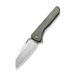 Civivi Knife Nugz Green Canvas Micarta, Satin 14C28N by Matthew Wehrwein (C23060-2)