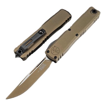Nóż automatyczny OTF Microtech Ultratech Gen III ZBP S/E Burnt Bronze Cerakote Aluminum, Burnt Bronze Cerakote M390MK by Tony Marfione (1121-1UB-C19Z4)