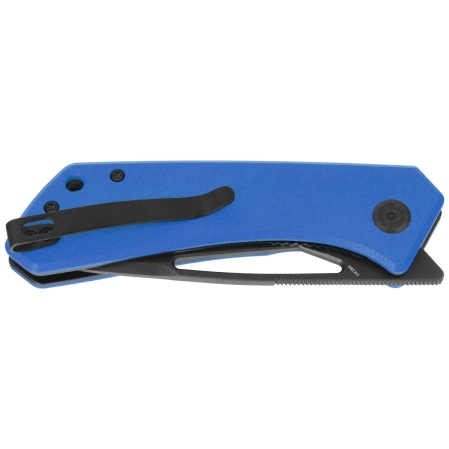 Kubey Thalia Knife Blue G10, Blackwashed 14C28N (KU331P)