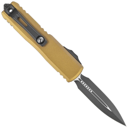Nóż automatyczny OTF Microtech UTX-85 Gen IV D/E Tan Aluminium, Black M390MK by Tony Marfione (12324-1TA)