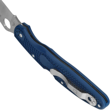 Spyderco Police 4 Lightweight Knife Cobalt Blue FRN, Satin CPM-SPY27 by Sal Glesser (C07PCBL4)