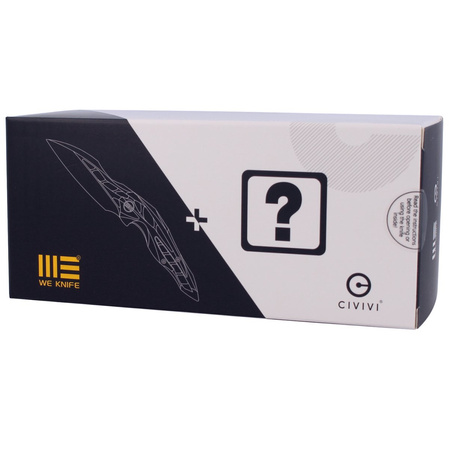 Nóż składany WE Knife Arrakis Flamed / Gray Titanium, Black Stonewashed by Elijah Isham (906G MYSTERY BOX)