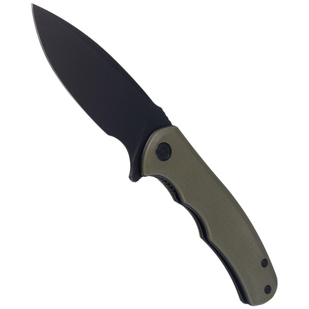 Civivi Mini Praxis Knife Green G10, Black Stonewashed D2 (C18026C-1)