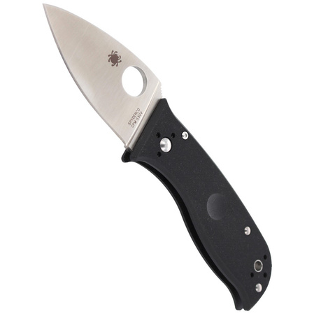 Spyderco Lil' Temperance 3 Black G-10 PlainEdge Knife (C69GP3)
