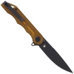 Kubey Knife Mizo Ultem, Black Stonewashed AUS-10 by Tiguass (KU312N)