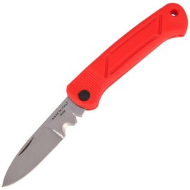 MAC Coltellerie B05E Electrician Knife Red FRN, Satin W 1.4028 (MC B05E.R)